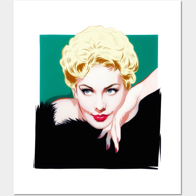 Kim Novak - An illustration by Paul Cemmick Wall Art by PLAYDIGITAL2020